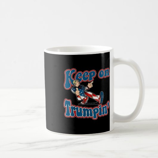 2024年米国国旗Vintaのトランプ大統領に コーヒーマグカップ (右)