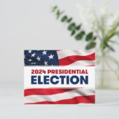 2024年米国大統領の選挙 ポストカード (スタンド正面)