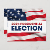 2024年米国大統領の選挙 ポストカード (正面/裏面)