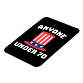 2024年米国大統領向け70歳未満の方おもしろい向 マグネット (左側)