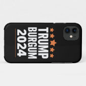 2024年米国大統領選挙のためのトランプ・バーガム Case-Mate iPhoneケース (裏面(横))