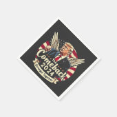 2024年素晴らしの再彗星の強いトランプ スタンダードカクテルナプキン (角)