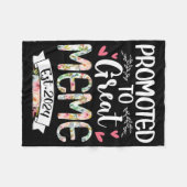 2024年素晴らし母の日をミームする フリースブランケット (正面(横))