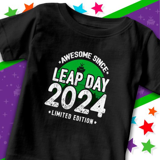 2024年素晴らし閏年日以後2月29誕生日 ベビーTシャツ