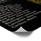 2024年総太陽の日食4月8日Eclipのパス ポスター (角)