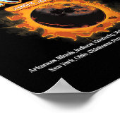 2024年総太陽の日食4月8日Eclipのパス ポスター (角)