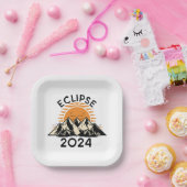 2024年総日食 ペーパープレート (パーティー)