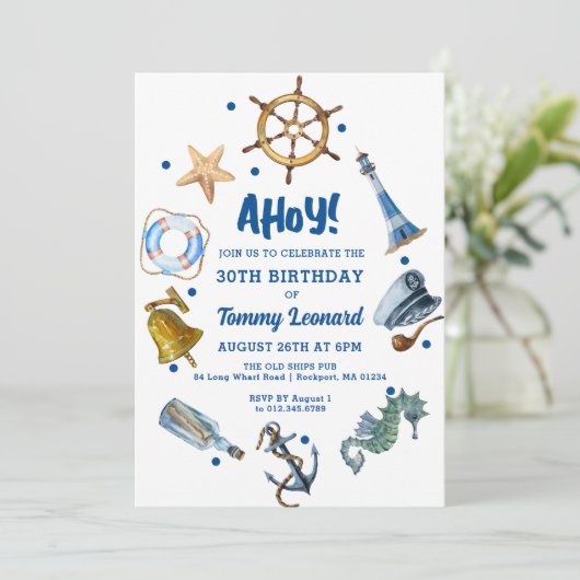 2024年航海の夏30歳招待状 招待状 (スタンド正面)
