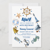 2024年航海の夏40歳招待状 招待状 (正面)