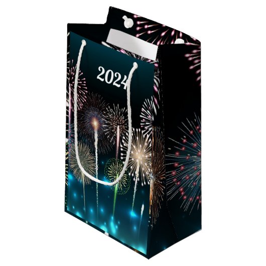 2024年花火新年おめでとう スモールペーパーバッグ (正面アングル)
