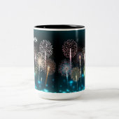 2024年花火新年おめでとう ツートーンマグカップ (中央)