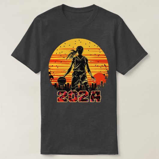 2024年誇りを持ったバスケットボール上級生の姉妹 Tシャツ (デザイン正面)