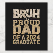 2024年誇りを持ったパパ ワインラベル (シングルラベル)