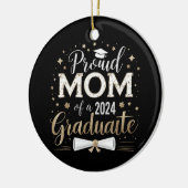 2024年誇りを持った卒業クラスの先輩の母 セラミックオーナメント (左)