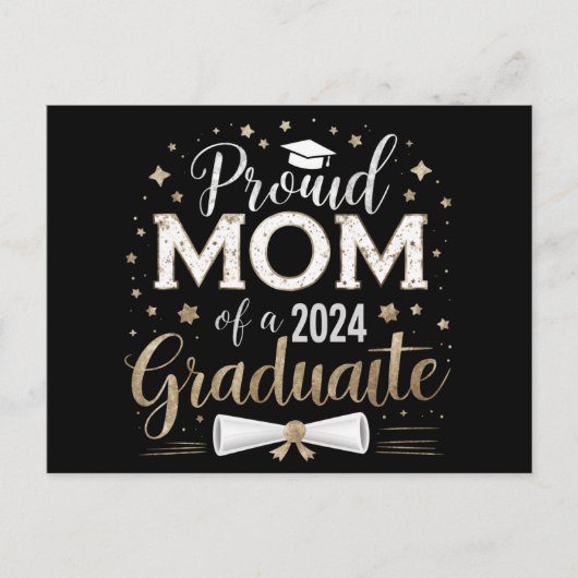 2024年誇りを持った卒業クラスの先輩の母 ポストカード (正面)
