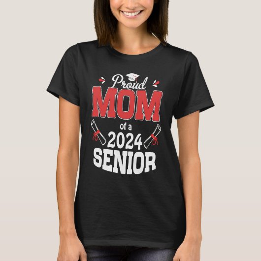 2024年誇りを持った卒業ママ2024年1 Tシャツ (正面)
