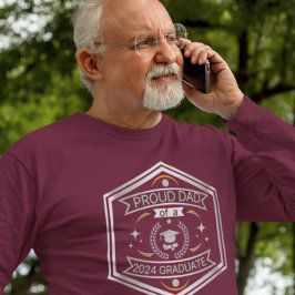 2024年誇りを持った卒父長日卒業パパ Tシャツ