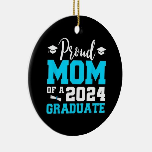 2024年誇りを持った大学院卒業のお母さん セラミックオーナメント (右)