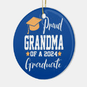 2024年誇りを持った大学院恐竜のクラスおばあちゃん セラミックオーナメント (左)