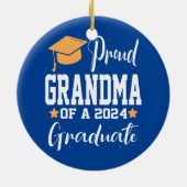 2024年誇りを持った大学院恐竜のクラスおばあちゃん セラミックオーナメント (裏面)