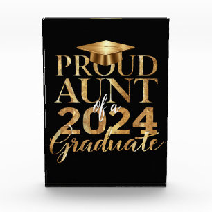 2024年誇りを持った年卒業クラスのおばさん フォトブロック