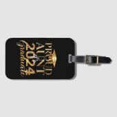 2024年誇りを持った年卒業クラスのおばさん ラゲッジタグ (正面横)