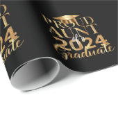 2024年誇りを持った年卒業クラスのおばさん ラッピングペーパー (ロールコーナー)