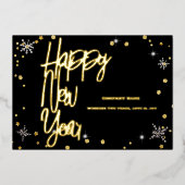 2024年謹賀新年　会社　赤いリボン 箔シーズンカード (正面)