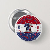 2024年赤と青の赤白青鐘の投票 缶バッジ (正面&裏面)