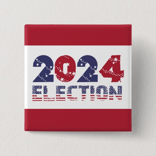2024年赤選挙 缶バッジ (正面)