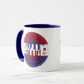 2024年赤・白・青の投票頭が切れる マグカップ (正面左)