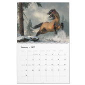 2024年軍用馬暦 カレンダー (2月 2027)