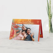 2024年辰の中国の旧正月写真ホリデーカード サンキューカード (正面)