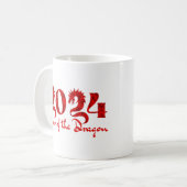 2024年辰年レッド コーヒーマグカップ (正面左)
