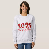 2024年辰年レッド スウェットシャツ (正面フル)