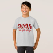 2024年辰年レッド Tシャツ (正面フル)
