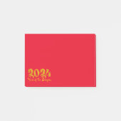 2024年辰年 金色 ポストイット (正面)