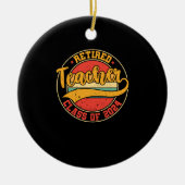 2024年退職した先生クラス セラミックオーナメント (正面)