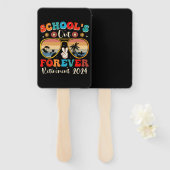 2024年退職した最終日先生 ハンドファン (正面&裏面)