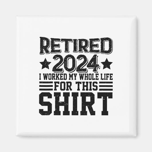 2024年退職した退職は終身雇用となった マグネット (正面)