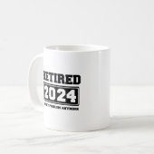 2024年退職しました 以後知ったことか コーヒーマグカップ (正面左)