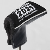 2024年退職しました 以後知ったことか ゴルフヘッドカバー (3/4 正面)