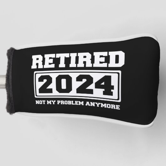 2024年退職しました 以後知ったことか ゴルフヘッドカバー (正面)