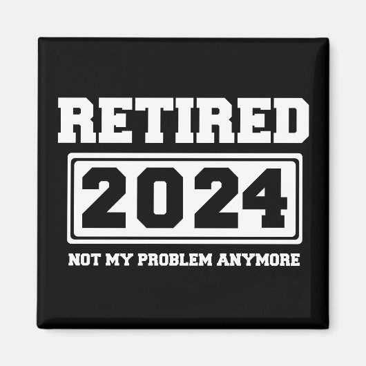 2024年退職 問題外  マグネット (正面)