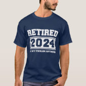 2024年退職 問題外 Tシャツ (正面)