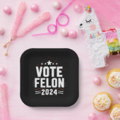 2024年選挙おもしろい投票 ペーパープレート (パーティー)