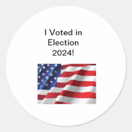 2024年選挙で投票！シール ラウンドシール