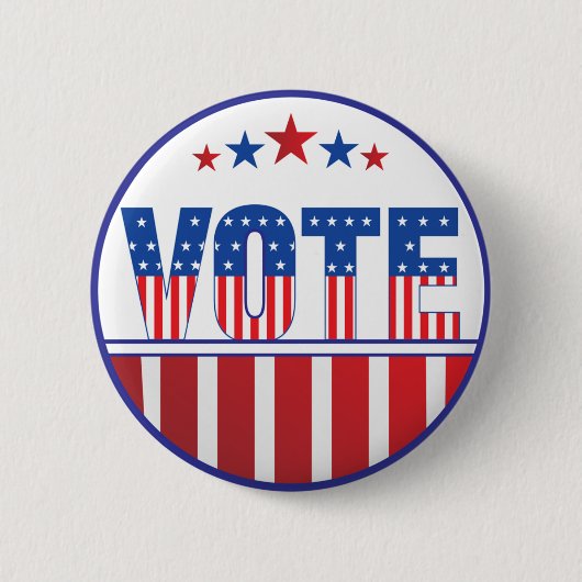 2024年選挙の投票 缶バッジ (正面)