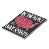 2024年選挙の話地図を持っている ノートパッド (回転)