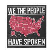 2024年選挙の話地図を持っている ノートパッド (正面)